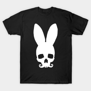 Moustached Rabbit Skull T-Shirt